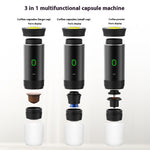 Portable Capsule Coffee Machine Electric Small Wireless Heating Kitchen Gadgets