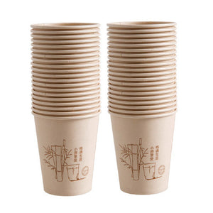 Environmentally friendly bamboo fiber natural paper cup